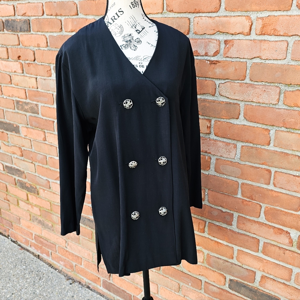 VTG Michael Blair Blazer Dress / Longline Blazer Jacket | Made in USA | Stylish